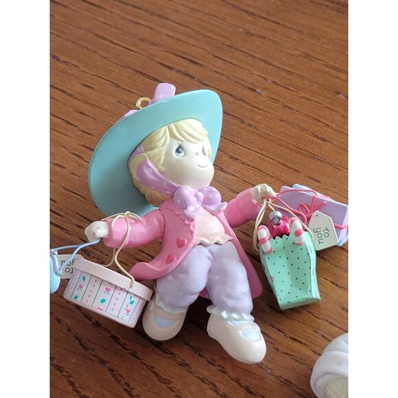 Vintage Precious Moments Resin Plastic Holidays Sculptures Figurines Lot of 4 - Picture 13 of 16